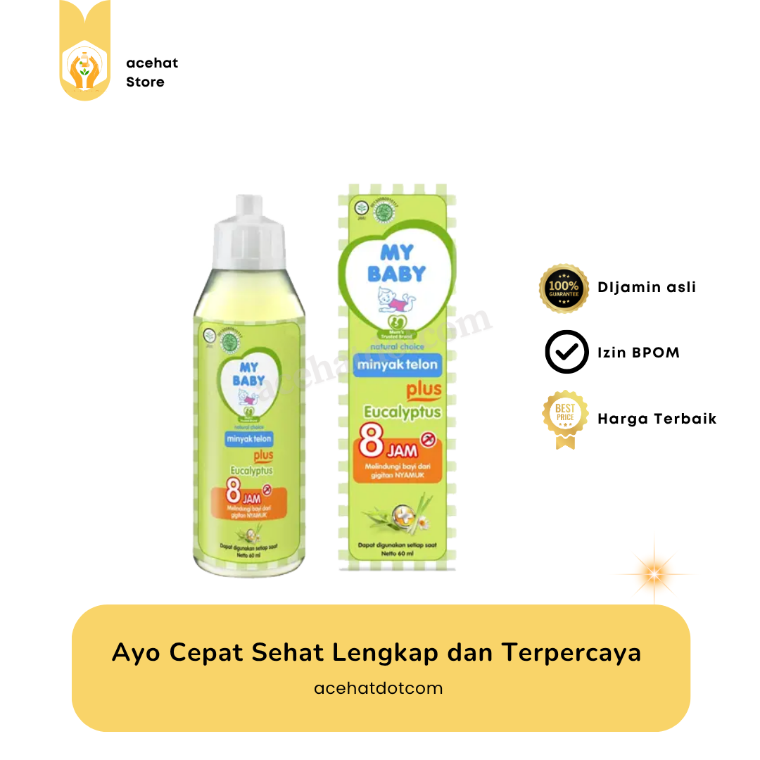My Baby Minyak Telon Plus Kayu Putih 60 Ml 
