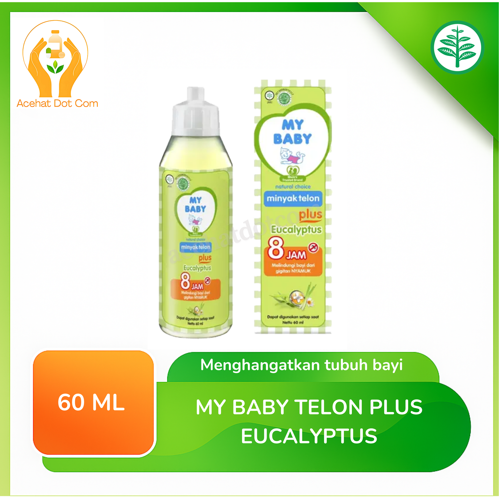My Baby Minyak Telon Plus Eucalyptus 60 Ml