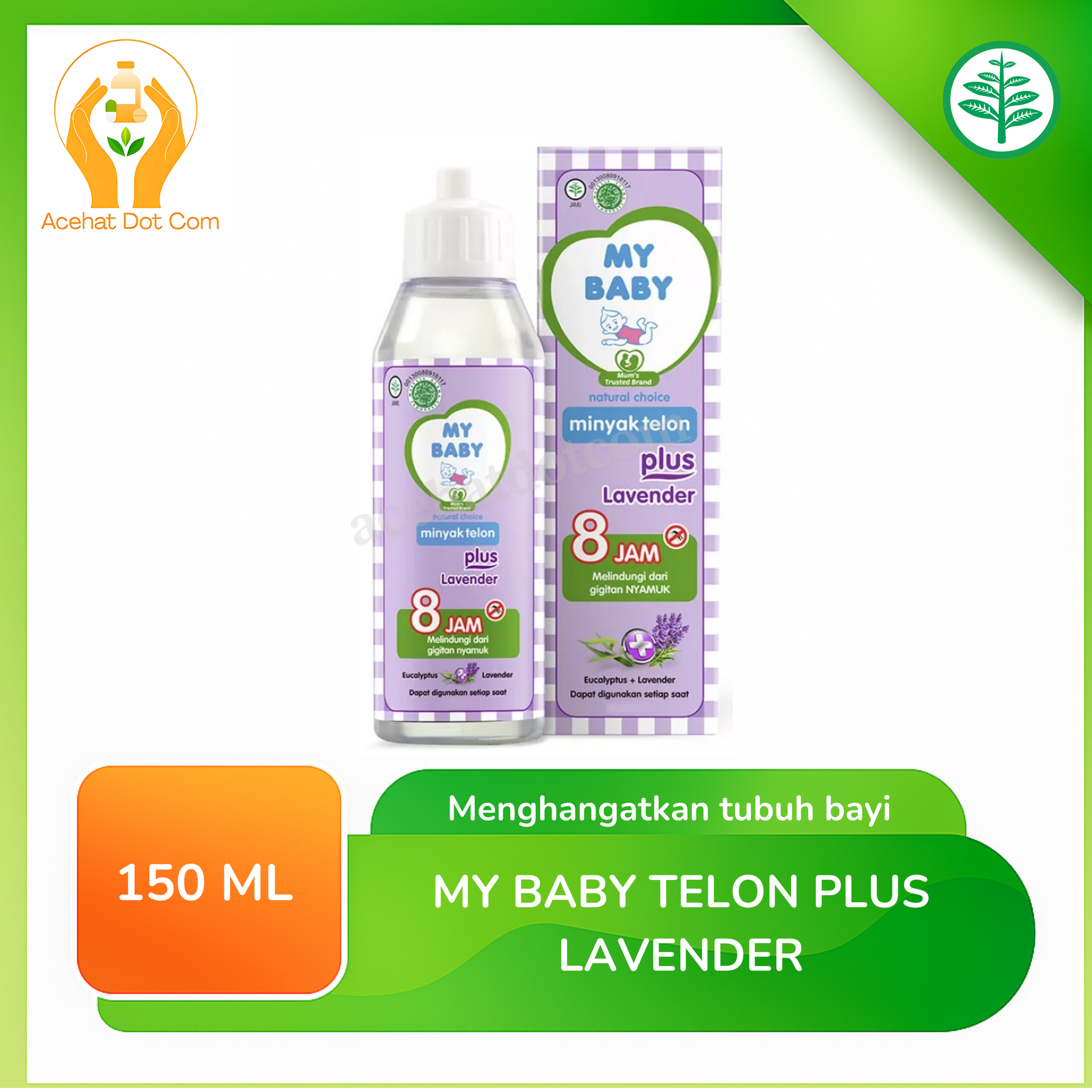 My Baby Minyak Telon Plus Lavender 150 Ml