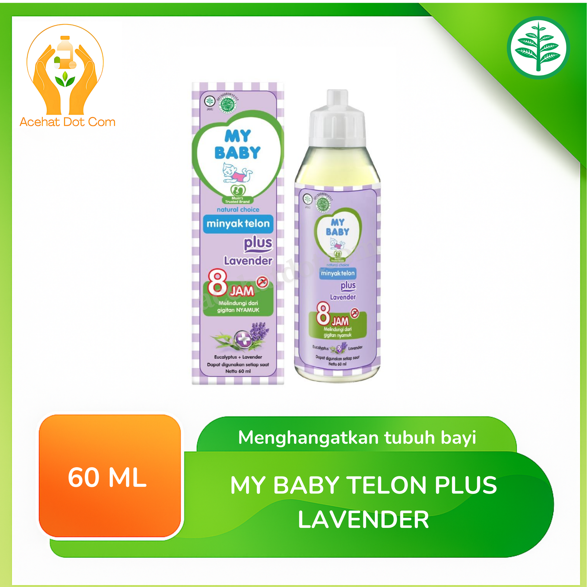 My Baby Minyak Telon Plus Lavender 60 Ml