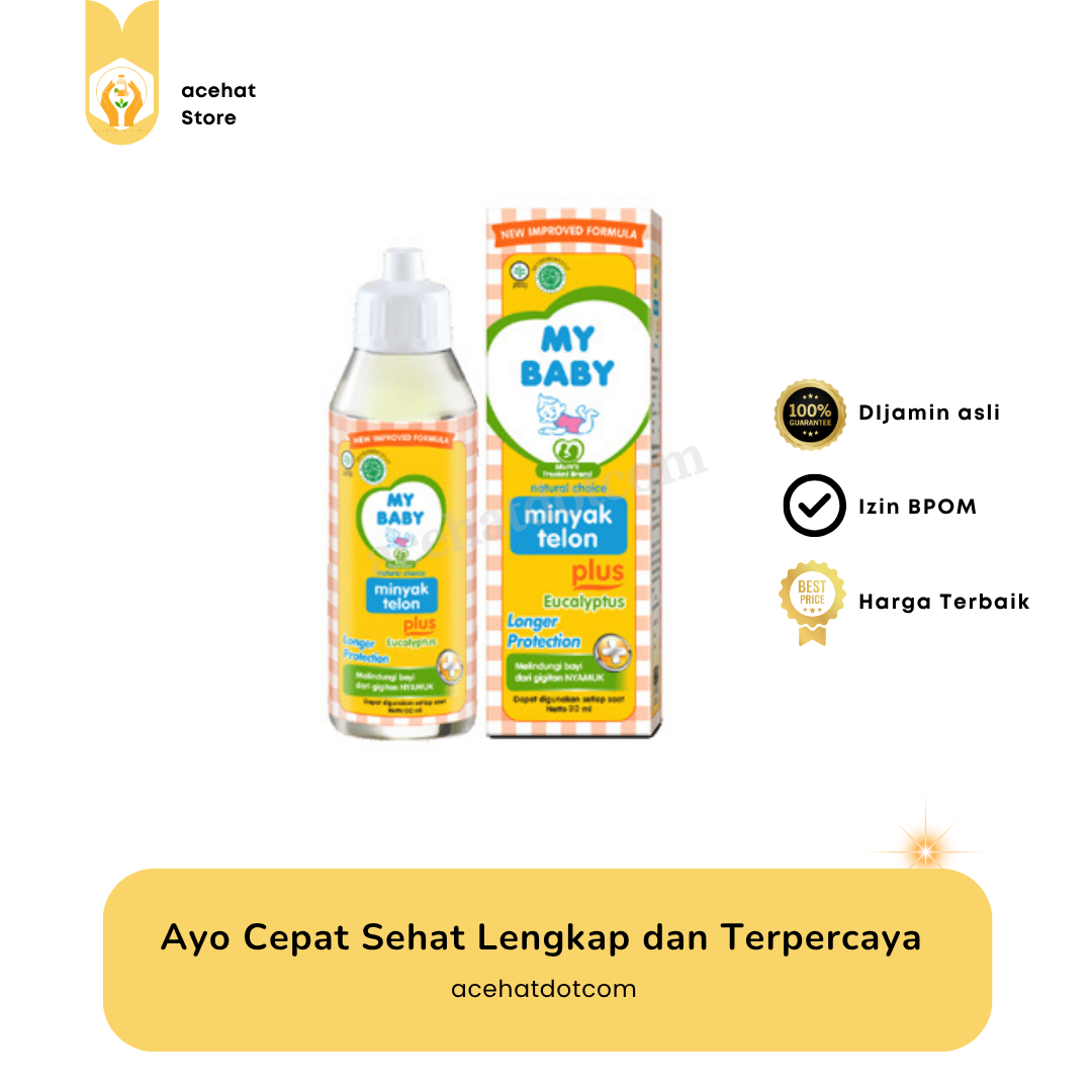 My Baby Minyak Telon Plus Perlindungan Panjang 90 Ml 