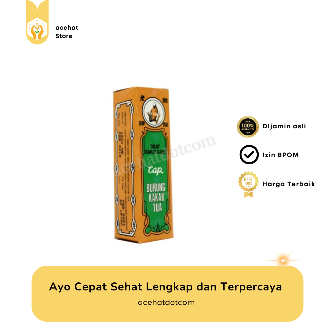 Obat Sakit Gigi Cap Burung Kakak Tua 2 Ml 