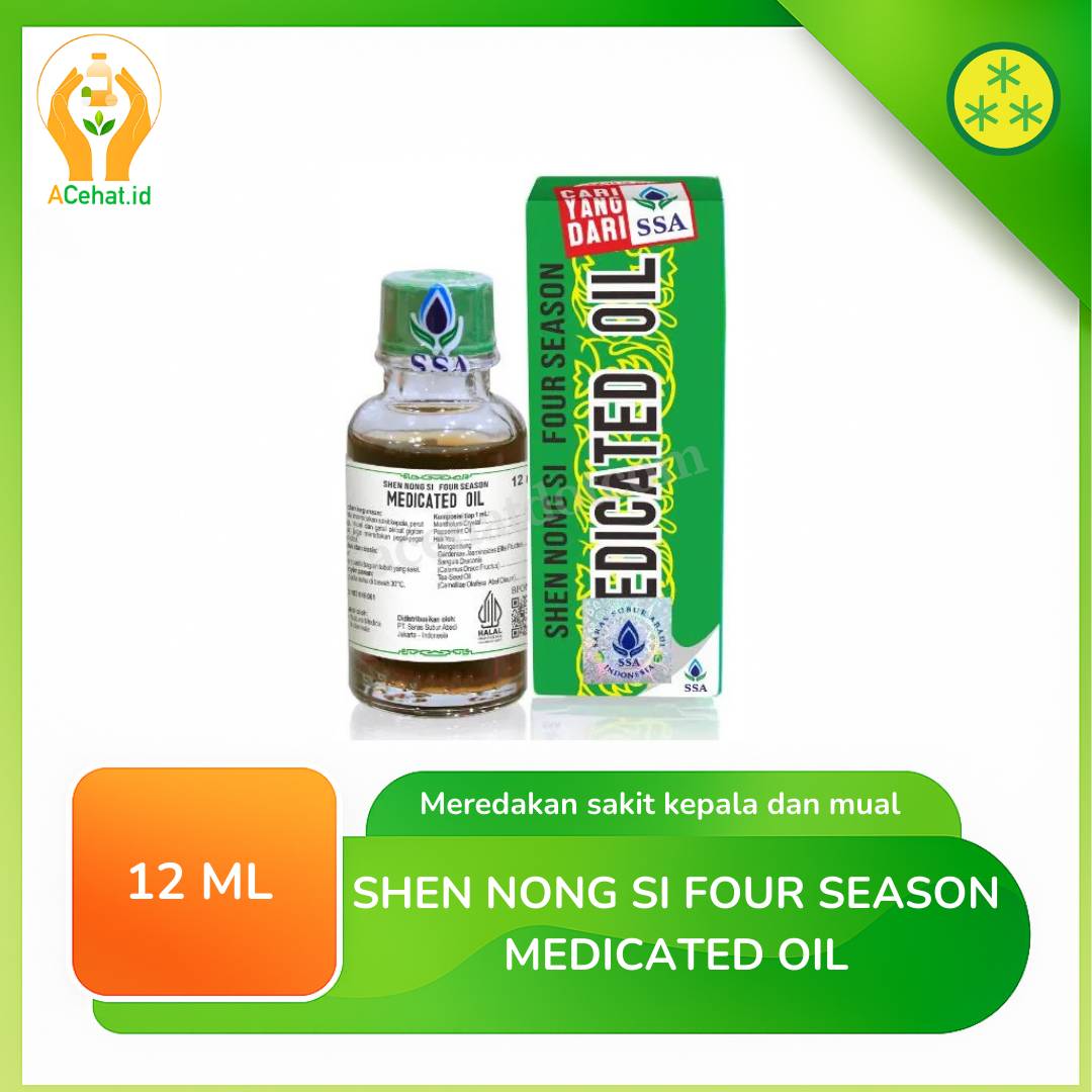 Shen Nong Si Four Season Medicated Oil 12 Ml
