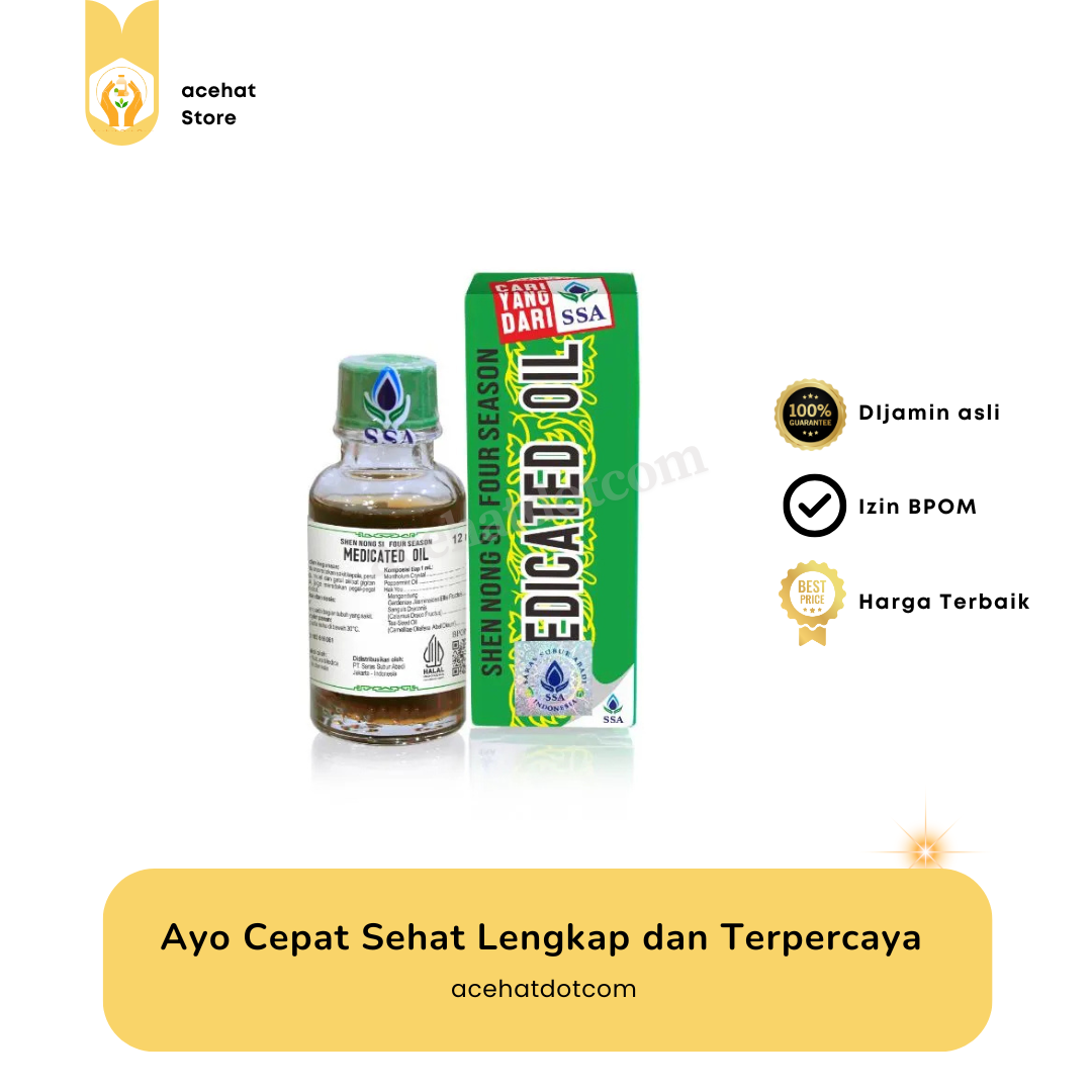 Shen Nong Si Four Season Medicated Oil 12 Ml