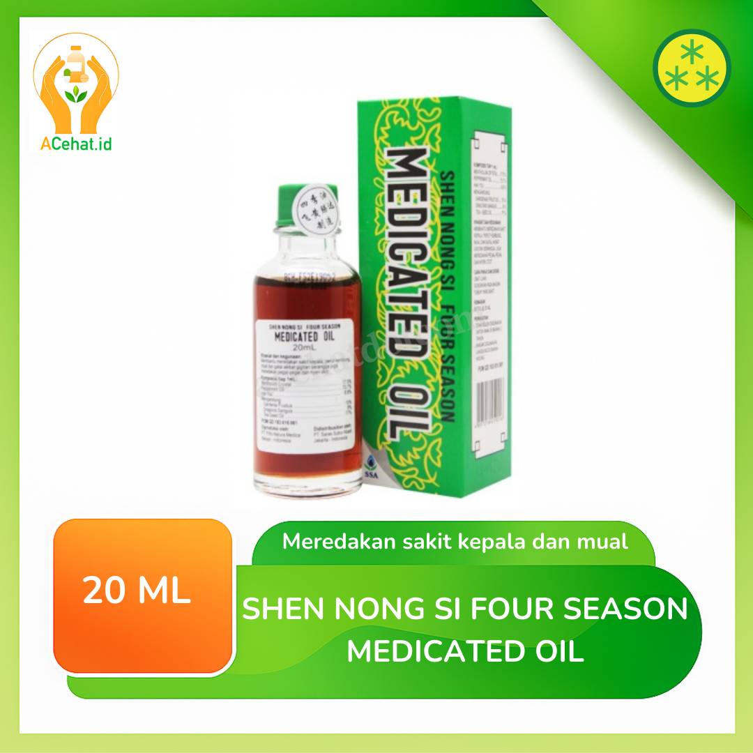 Shen Nong Si Four Season Medicated Oil 20 Ml