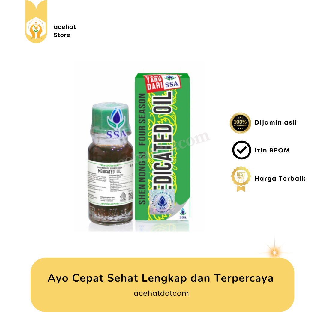 Shen Nong Si Four Season Medicated Oil 6 Ml