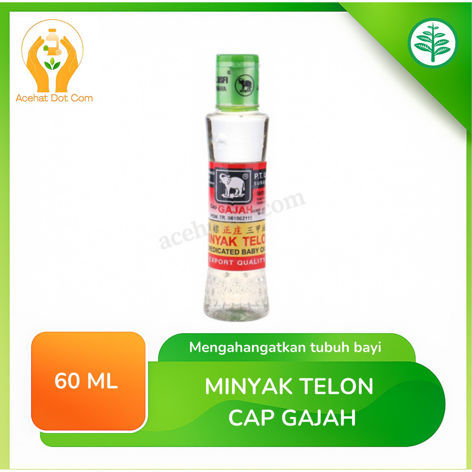 Minyak Telon Cap Gajah 60 Ml 