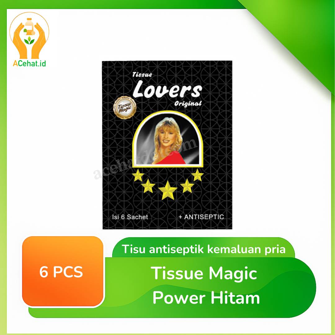 TISU LOVERS UNTUK PRIA ISI  6 SACHET (MAGIC POWER)