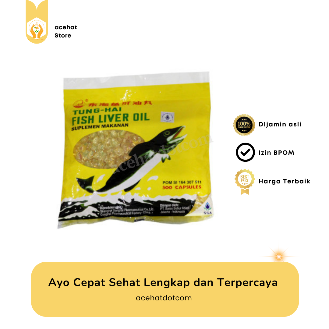 Tung Hai Fish Liver Oil 500 Kapsul
